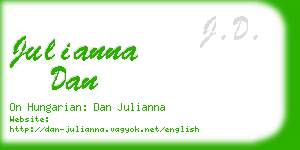 julianna dan business card